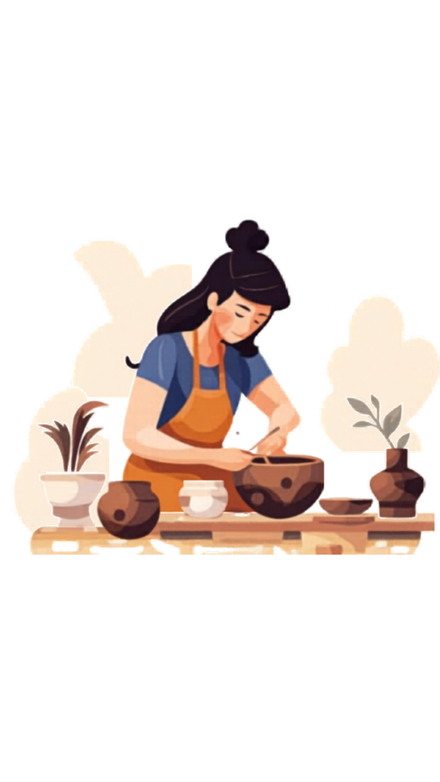 artesana trabajando
